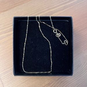 14k gold box chain necklace